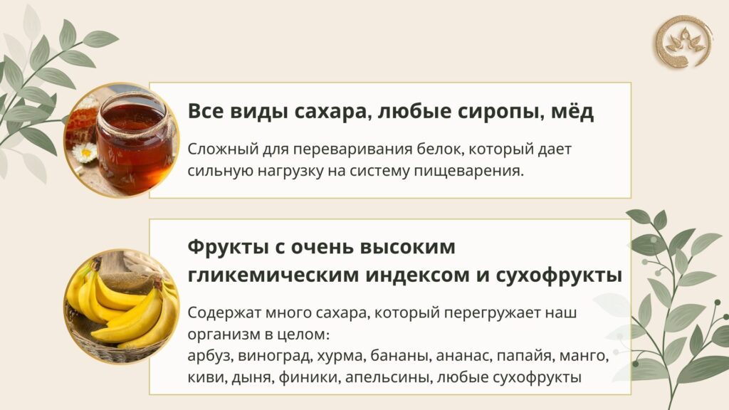 Запрещенные продукты